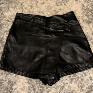 Leather Skort
